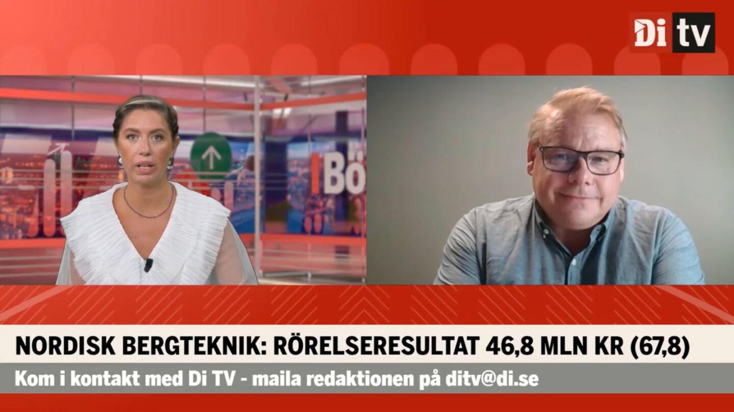 DITV intervju med Andreas Christoffersson om Nordisk Bergtekniks delårsrapport Q2-24