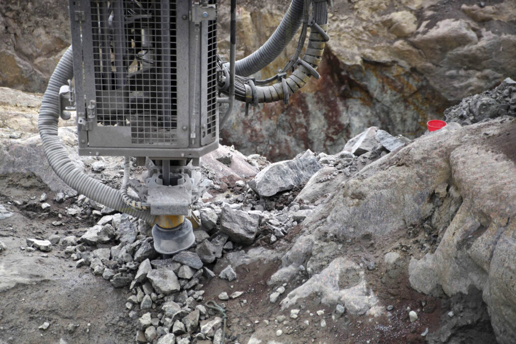 Borrkrona på borrigg