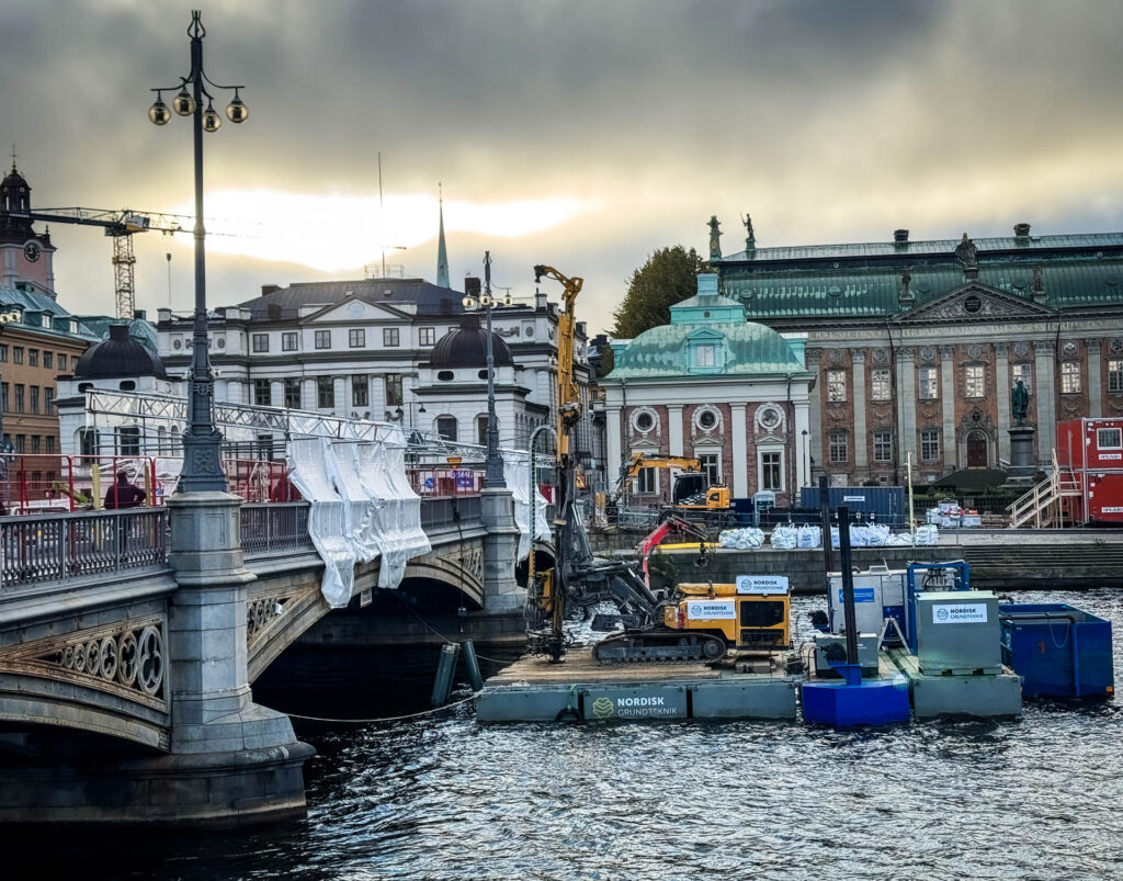 Förstärkning av Vasabron i Stockholm.