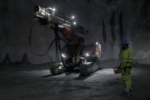 Nordisk Bergteknik borrigg i tunnel